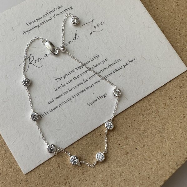 Wholesale 925 Sterling Silver Zircon Necklace & Bracelet - Image 3