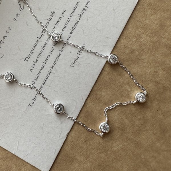 Wholesale 925 Sterling Silver Zircon Necklace & Bracelet - Image 4