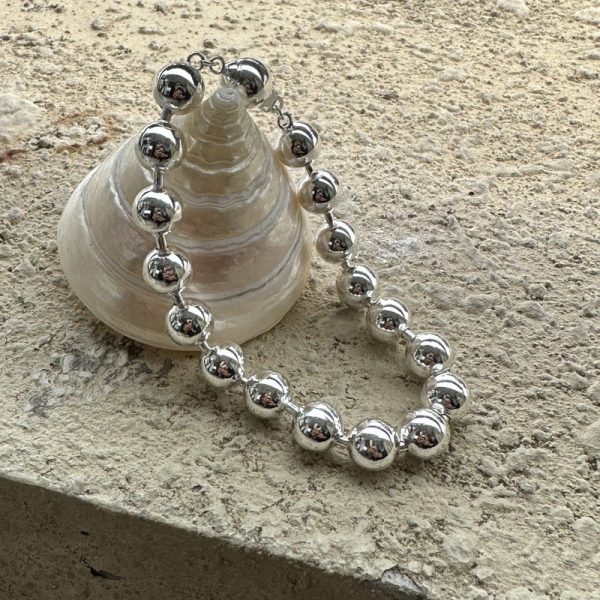Wholesale 925 Sterling Silver Chunky Bead Necklace & Bracelet - Image 2