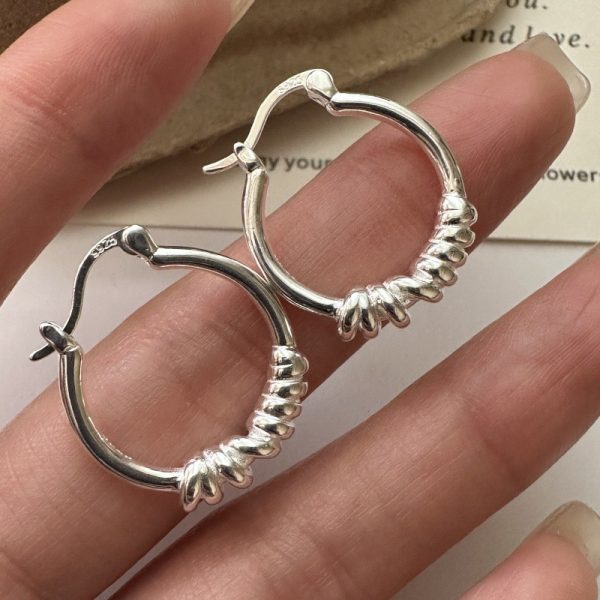 Wholesale 925 Sterling Silver Hoop Earrings - Image 3