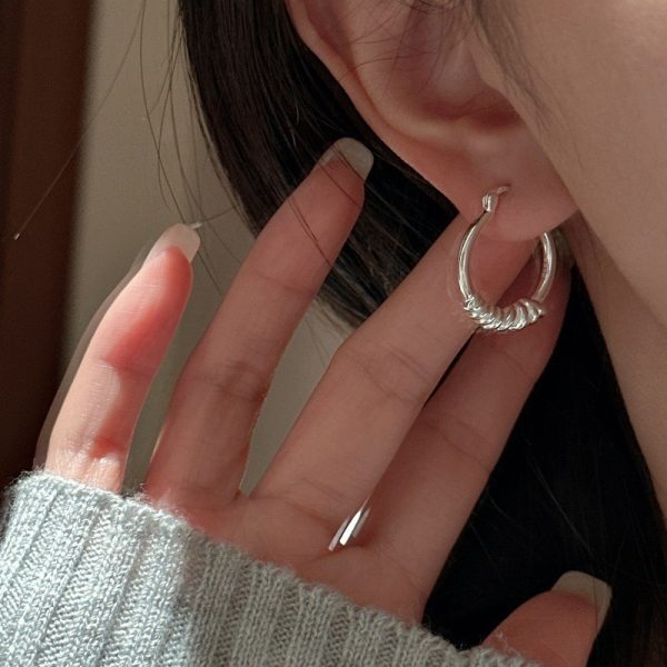Wholesale 925 Sterling Silver Hoop Earrings - Image 4