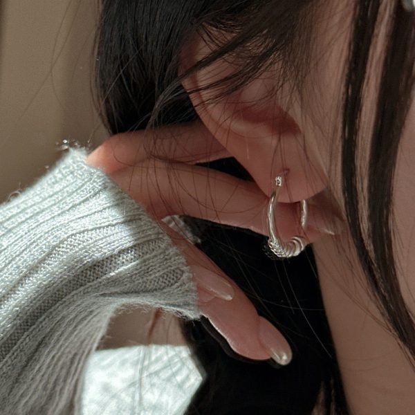 Wholesale 925 Sterling Silver Hoop Earrings - Image 5