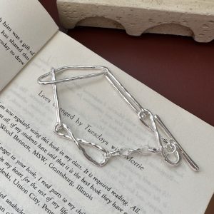 Wholesale 925 Sterling Silver Irregular Chunky Bracelet