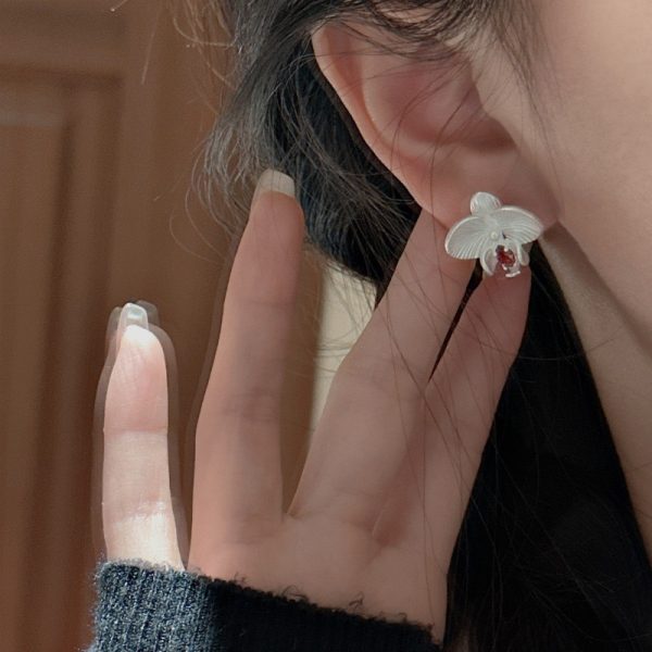 Wholesale 925 Sterling Silver Floral Stud Earrings - Image 6