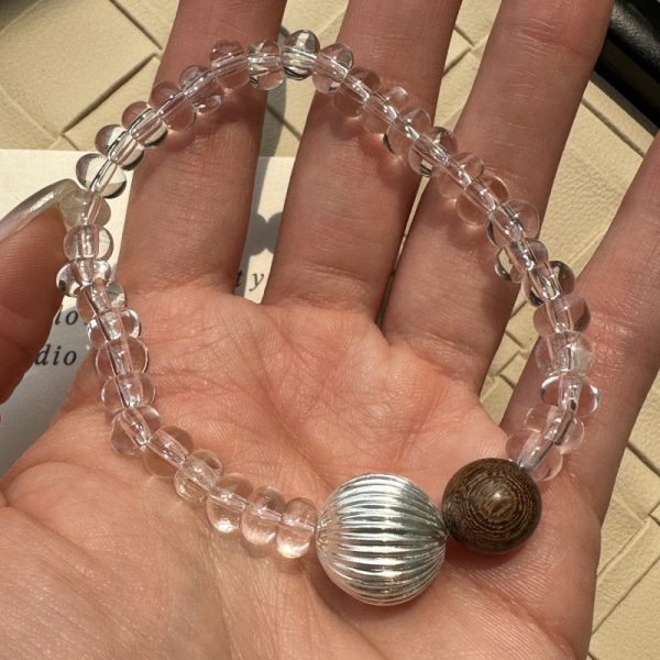 Wholesale 925 Sterling Silver Rock Crystal Quartz Bead Bracelet - Image 3