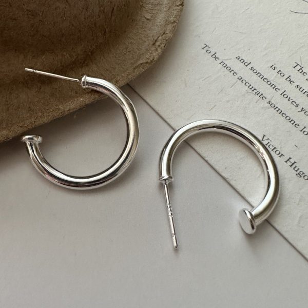 Wholesale 925 Sterling Silver Hoop Earrings