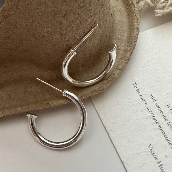 Wholesale 925 Sterling Silver Hoop Earrings - Image 3