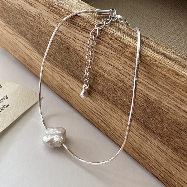 Wholesale 925 Sterling Silver Baroque Pearl Bracelet - Image 5