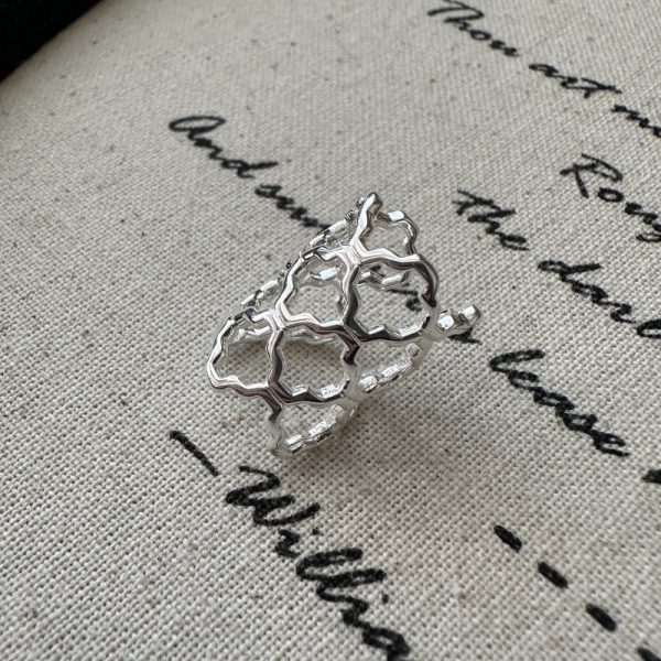 Wholesale 925 Sterling Silver Long Mesh Ear Clip - Image 2