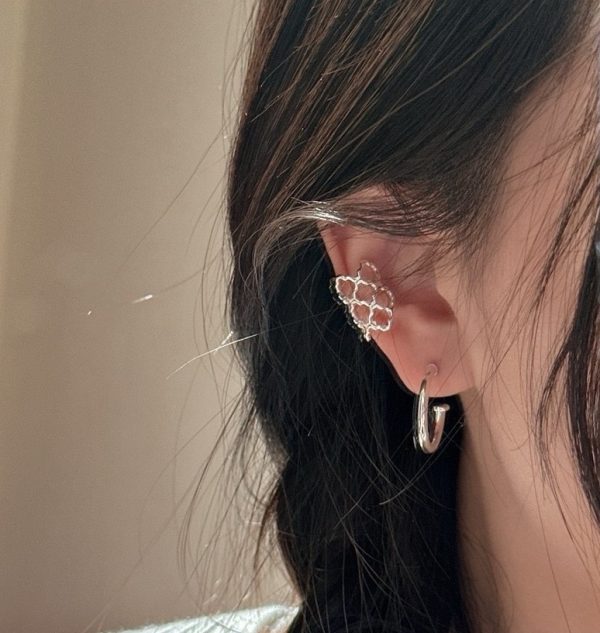 Wholesale 925 Sterling Silver Long Mesh Ear Clip - Image 4