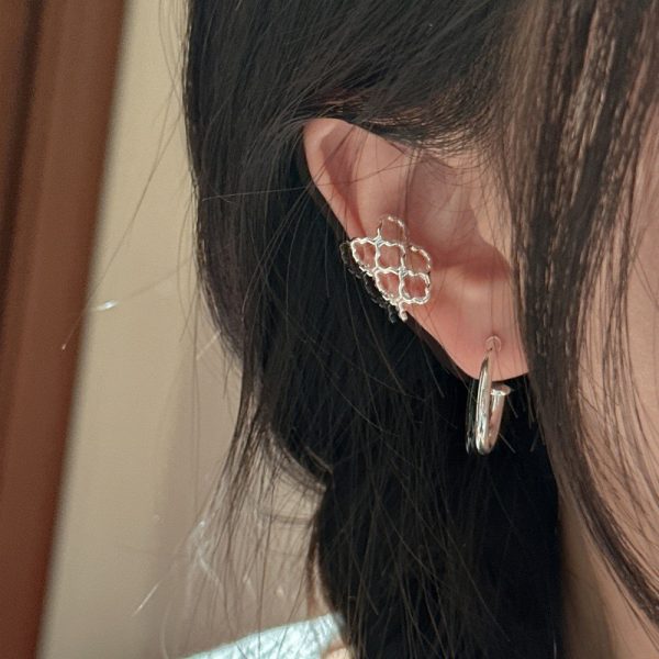 Wholesale 925 Sterling Silver Long Mesh Ear Clip - Image 6