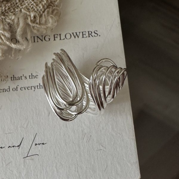 Wholesale 925 Sterling Silver Multilayer Wound Ring