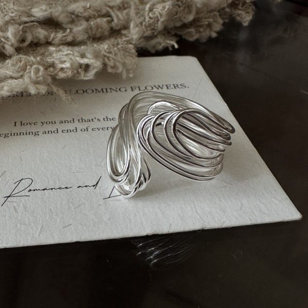 Wholesale 925 Sterling Silver Multilayer Wound Ring - Image 2