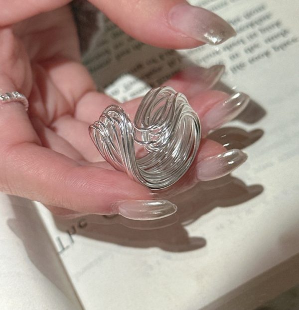 Wholesale 925 Sterling Silver Multilayer Wound Ring - Image 3