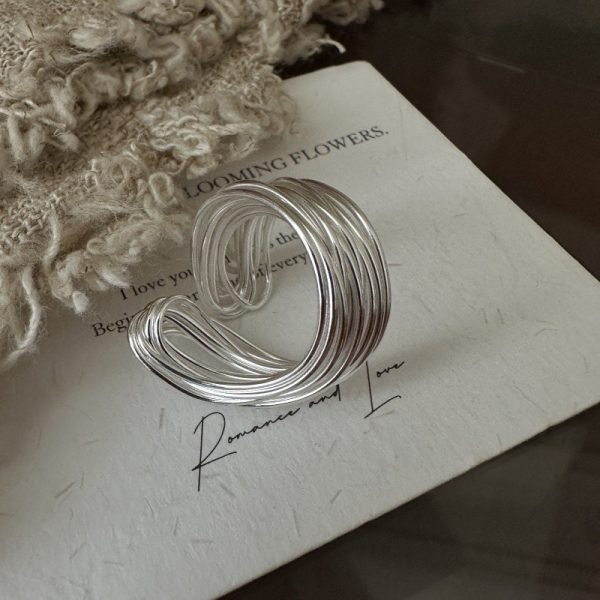 Wholesale 925 Sterling Silver Multilayer Wound Ring - Image 4