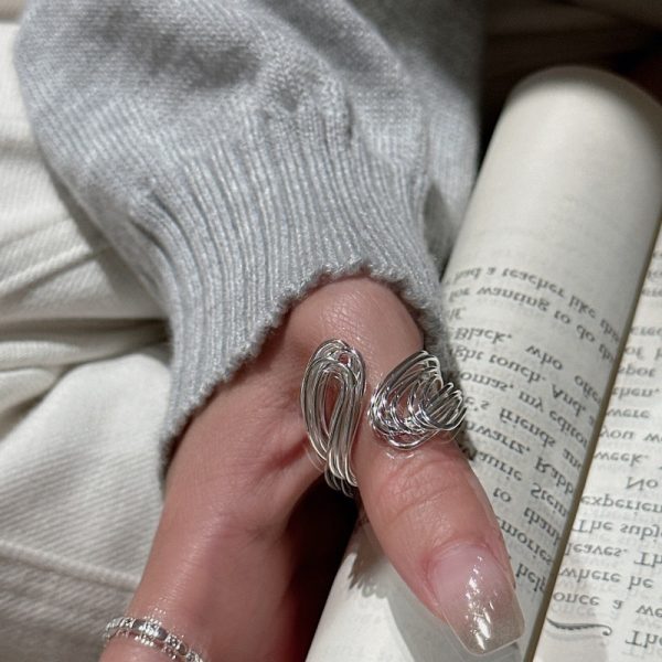 Wholesale 925 Sterling Silver Multilayer Wound Ring - Image 6