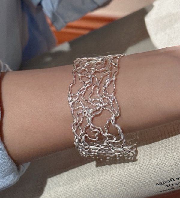 Wholesale 925 Sterling Silver Bold Hollow Bangle - Image 5