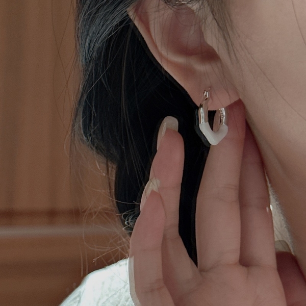 Wholesale 925 Sterling Silver Enamel Hoop Earrings - Image 4