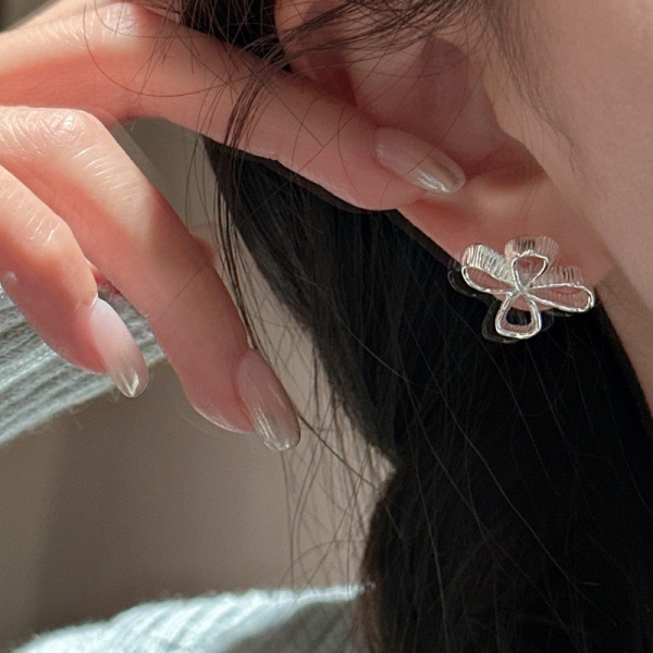 Wholesale 925 Sterling Silver Flower Stud Earrings - Image 5