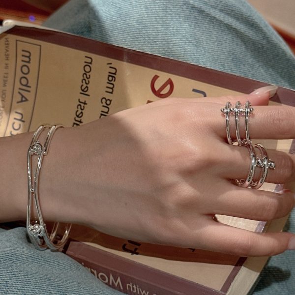 Wholesale 925 Sterling Silver Layered Ring & Bangle - Image 5