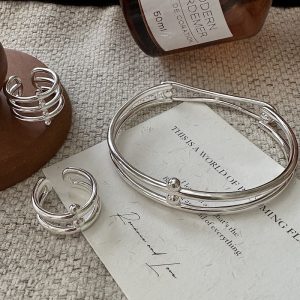 Wholesale 925 Sterling Silver Layered Ring & Bangle