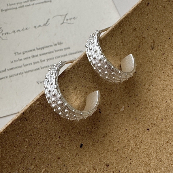 Wholesale 925 Sterling Silver Dot Earrings & Ring - Image 2