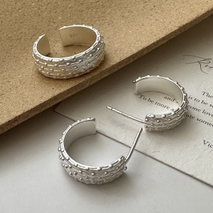 Wholesale 925 Sterling Silver Dot Earrings & Ring