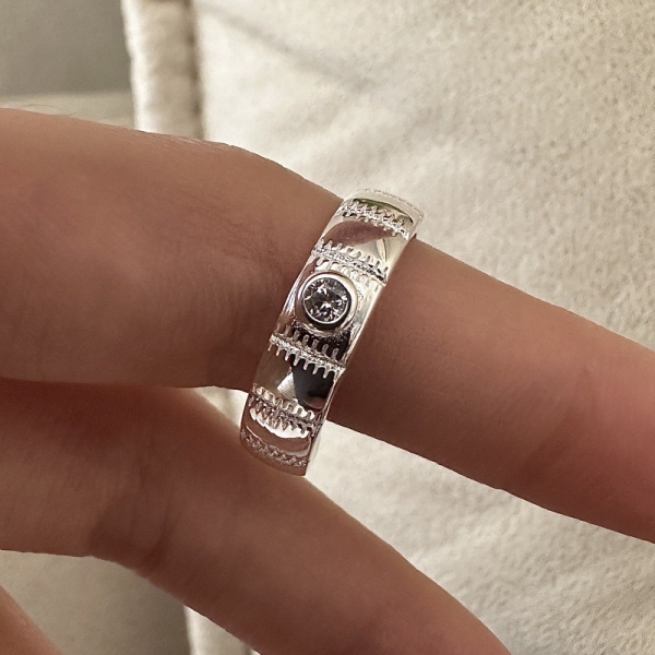 Wholesale 925 Sterling Silver Zircon Ring - Image 2