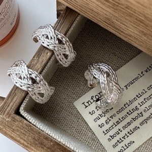 Wholesale 925 Sterling Silver Woven Earrings & Ring