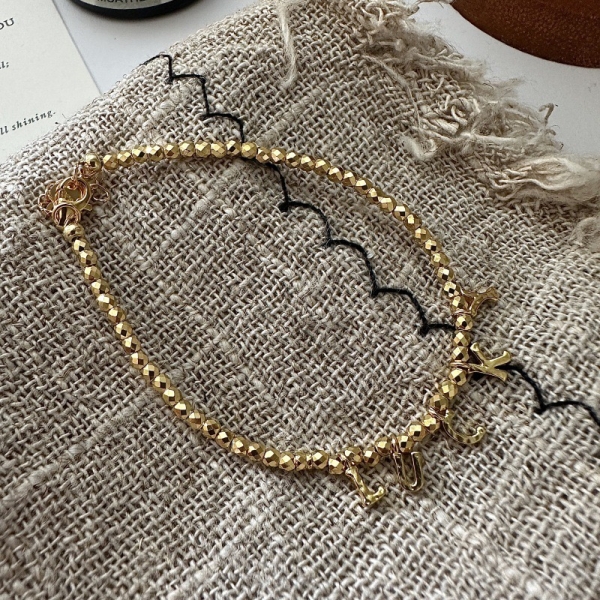 Wholesale 925 Sterling Silver LUCKY Necklace & Bracelet In Gold & Silver - Image 3