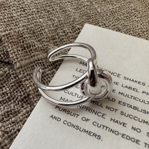 Wholesale 925 Sterling Silver Wide Knot Ring