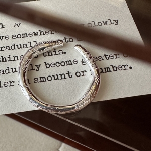 Wholesale 925 Sterling Silver Textured Thin Ring