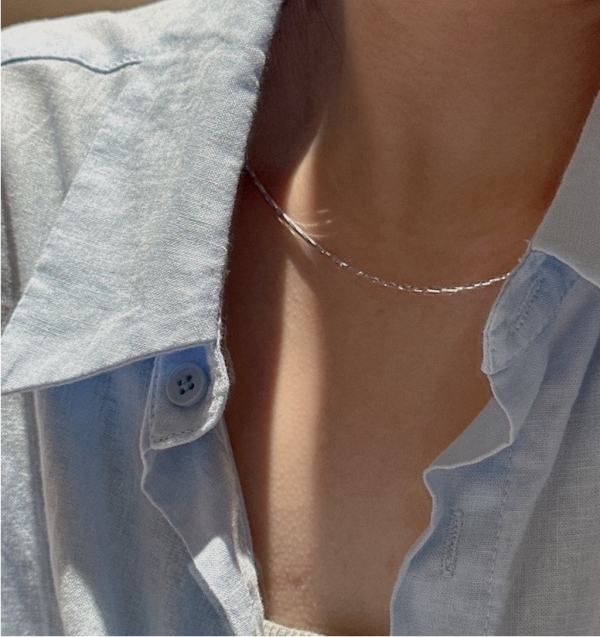 Wholesale 925 Sterling Silver Shinning Choker - Image 4