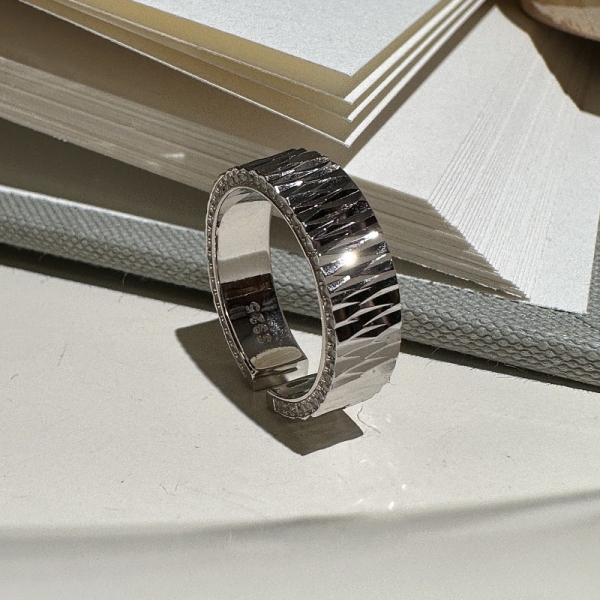 Wholesale 925 Sterling Silver CNC Zircon Ring - Image 3