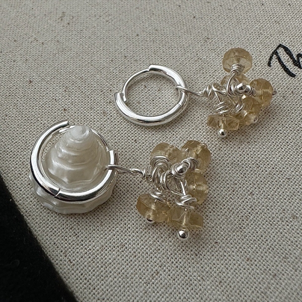 Wholesale 925 Sterling Silver With Natural Citrine Necklace & Earrings & Bracelet - Image 3