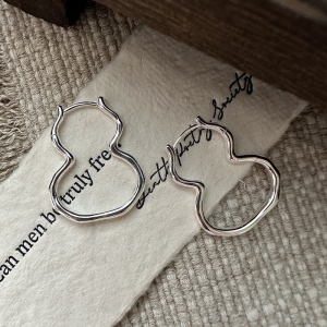 Wholesale 925 Sterling Silver Big Gourd Earrings