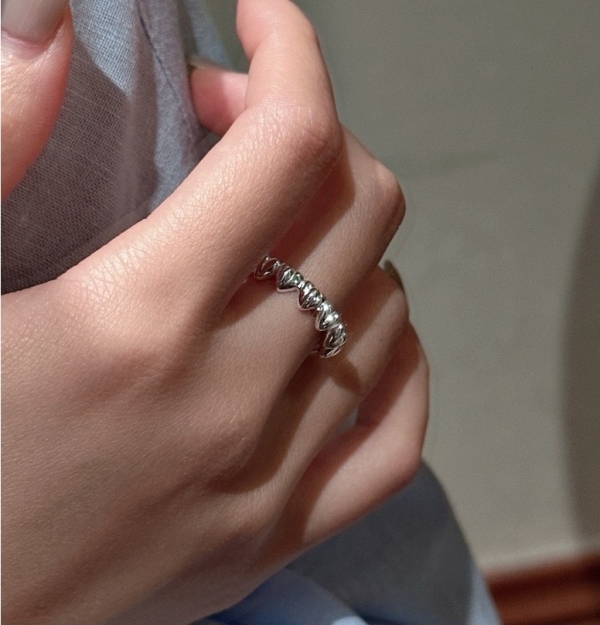 Wholesale 925 Sterling Silver Heart Ring - Image 3