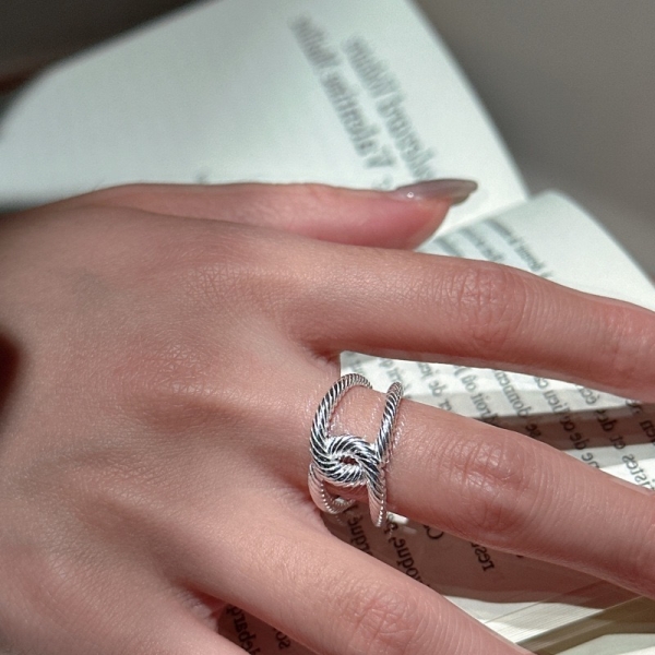 Wholesale 925 Sterling Silver Twisted Cross Ring - Image 6