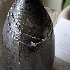 Wholesale 925 Sterling Silver Heart Adjustable Necklace