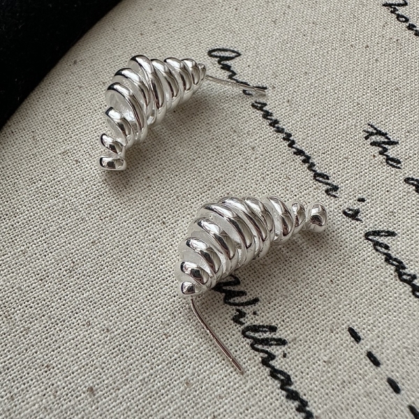 Wholesale 925 Sterling Silver Telephone line Earrings - Image 3