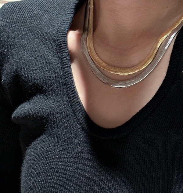 Wholesale 925 Sterling Silver Italian Engine Turning Collarbone Chain - Image 4