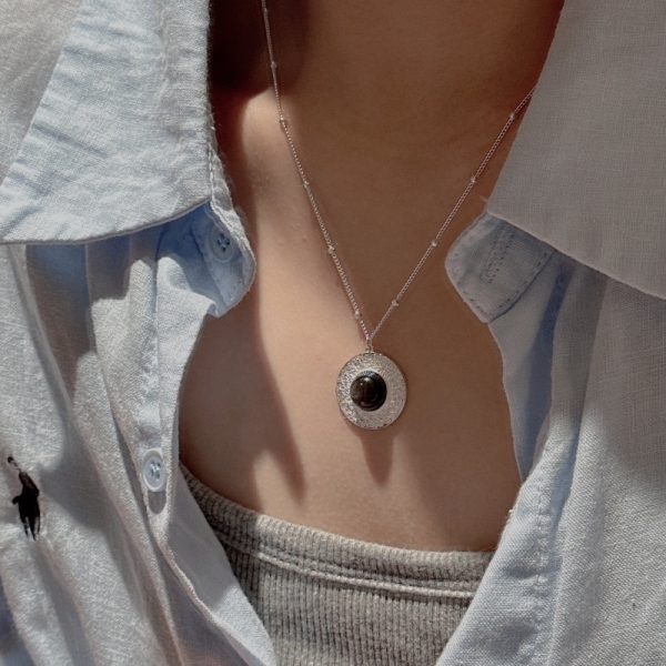 Wholesale 925 Sterling Silver Golden Obsidian Necklace - Image 5
