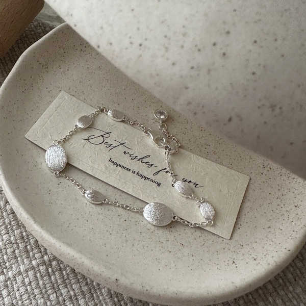 Wholesale 925 Sterling Silver Brushed Bracelet