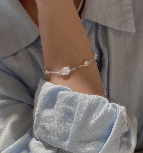 Wholesale 925 Sterling Silver Brushed Bracelet - Image 4