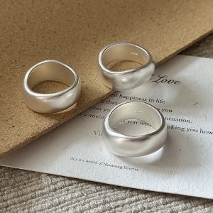 Wholesale 925 Sterling Silver Wavy Matte Ring