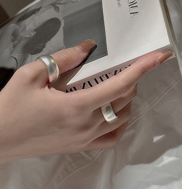 Wholesale 925 Sterling Silver Wavy Matte Ring - Image 6