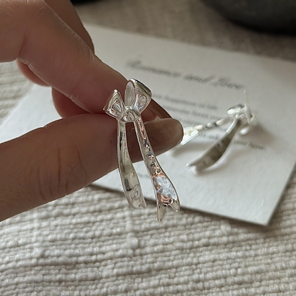 Wholesale 925 Sterling Silver Bow Earrings - Image 2