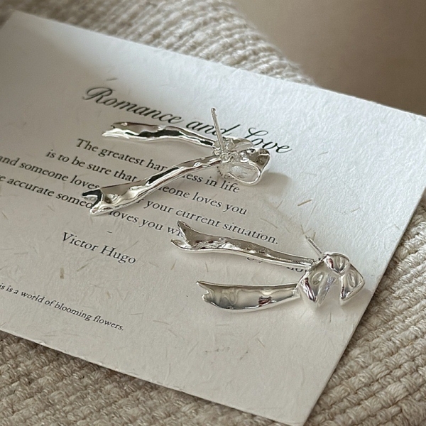 Wholesale 925 Sterling Silver Bow Earrings - Image 3