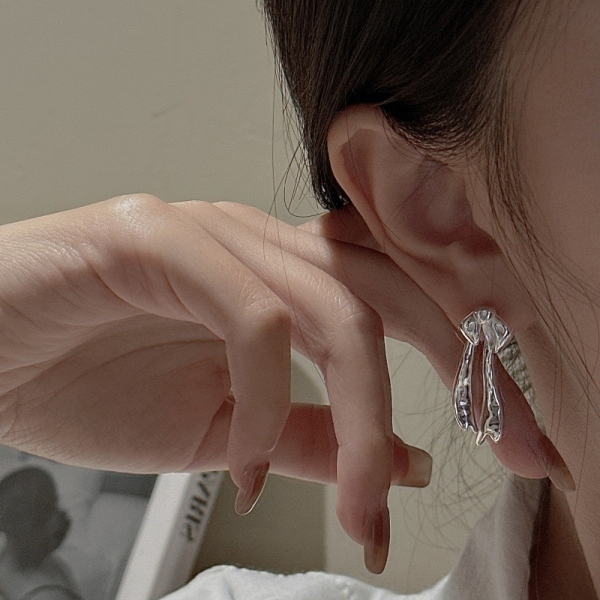 Wholesale 925 Sterling Silver Bow Earrings - Image 4