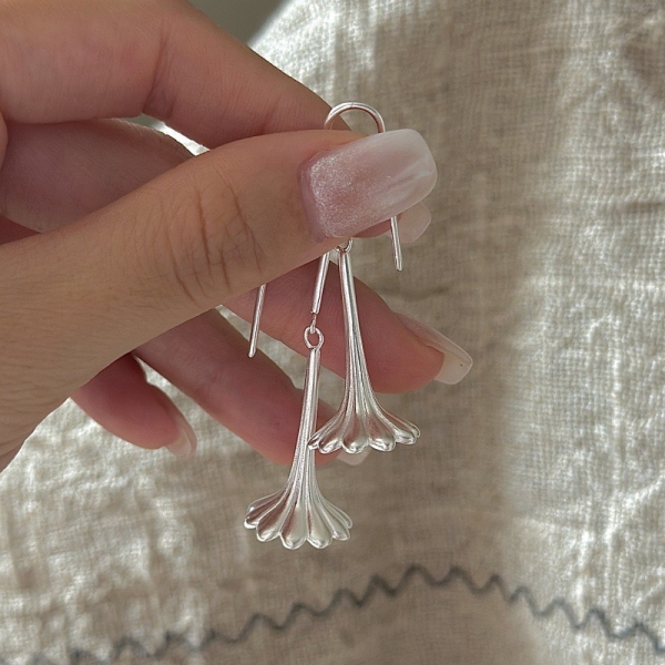 Wholesale 925 Sterling Silver Flower Dangle Earrings - Image 3